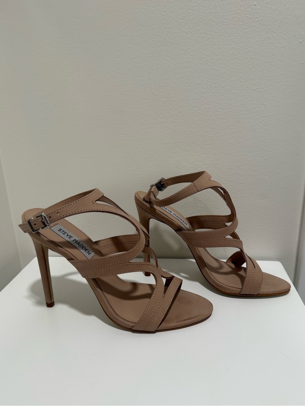 Steve Madden Nude Strappy Sandals